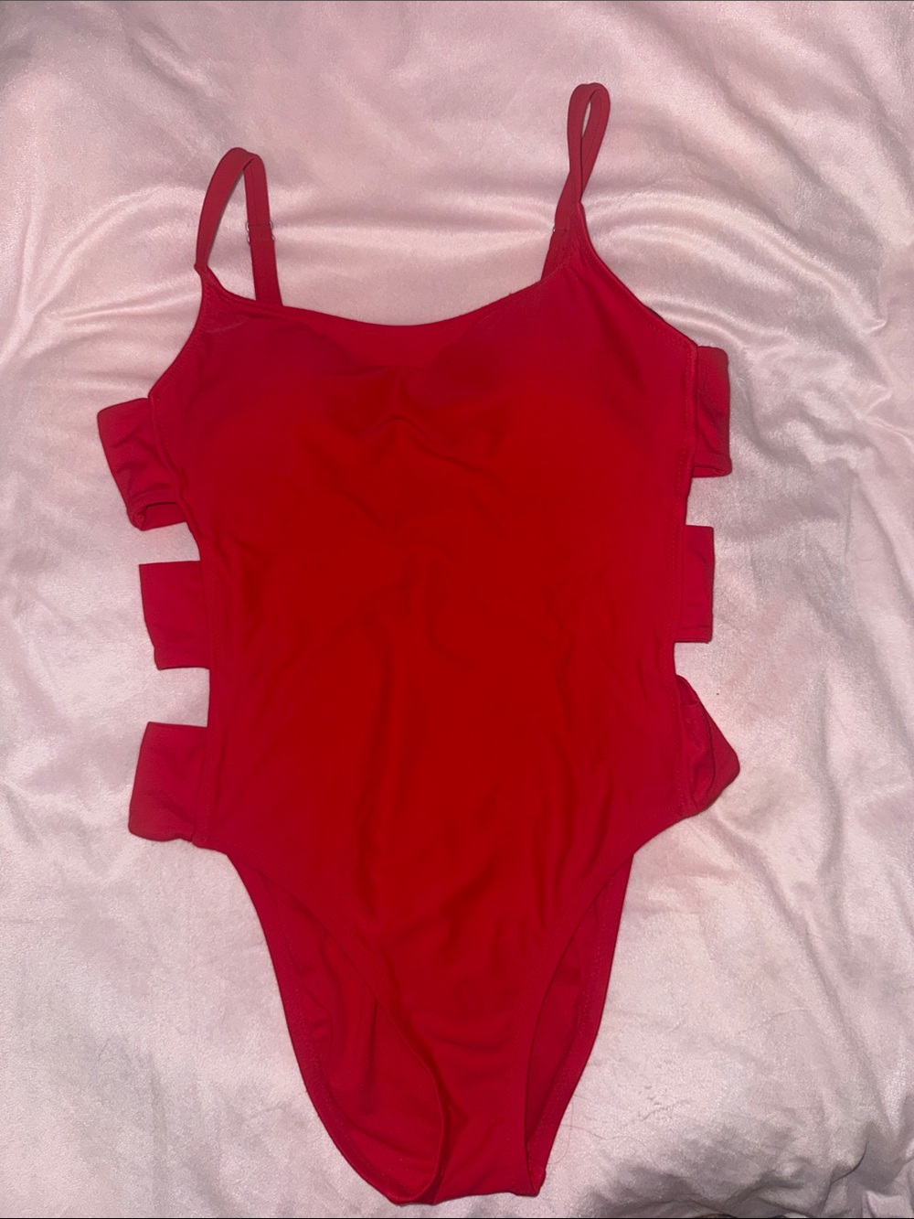 Shade & Shore Bold Red Swimsuit M